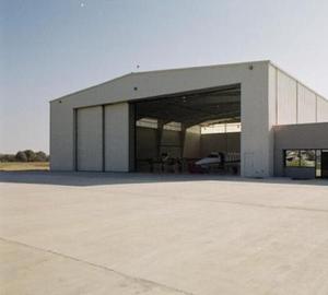 Airplane hangar warehouse