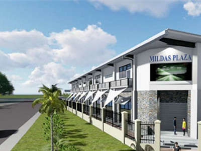 Papua New Guinea store made by prefabricated steel structure