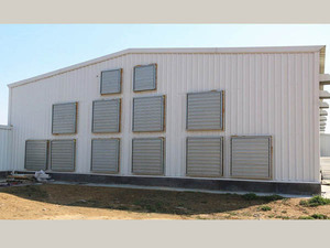 Steel frame poultry farming shed for 20000 birds