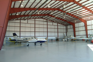 Steel structure hangar maintenance warehouse